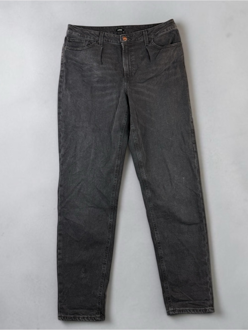 The Limited Women’s Black Mid-Rise Straight Mom Jeans